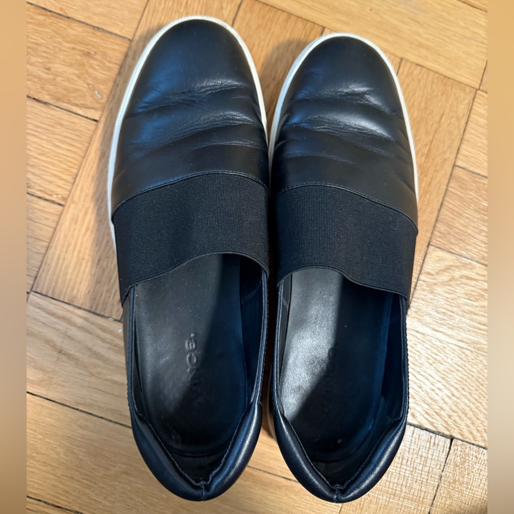 Vince Black Slip-on Sneakers